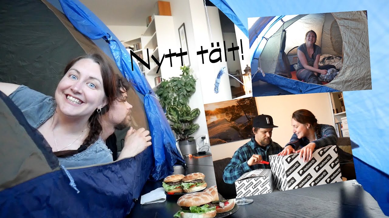 Nytt tält - tältäventyr på hemmaplan