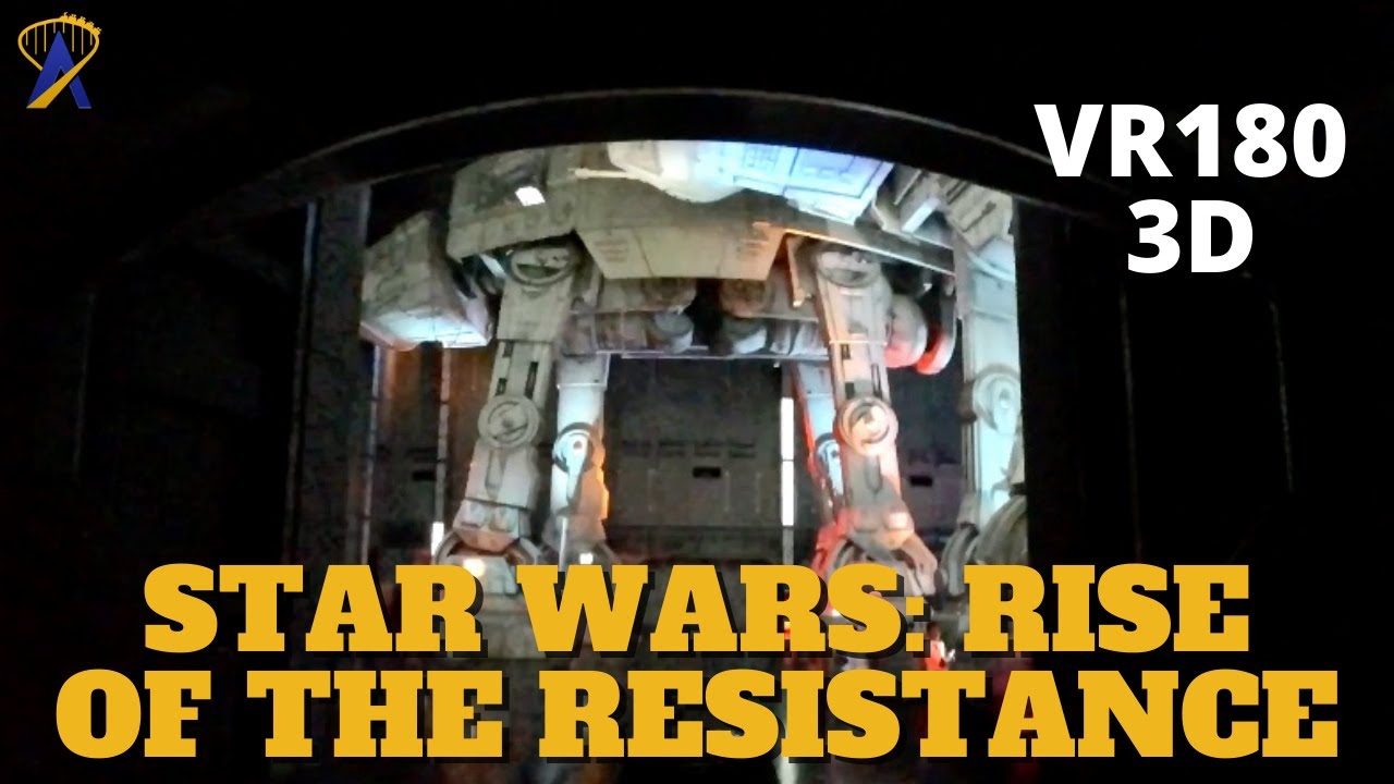 VR180 3D: Star Wars: Rise of the Resistance POV at Disney's Hollywood Studios