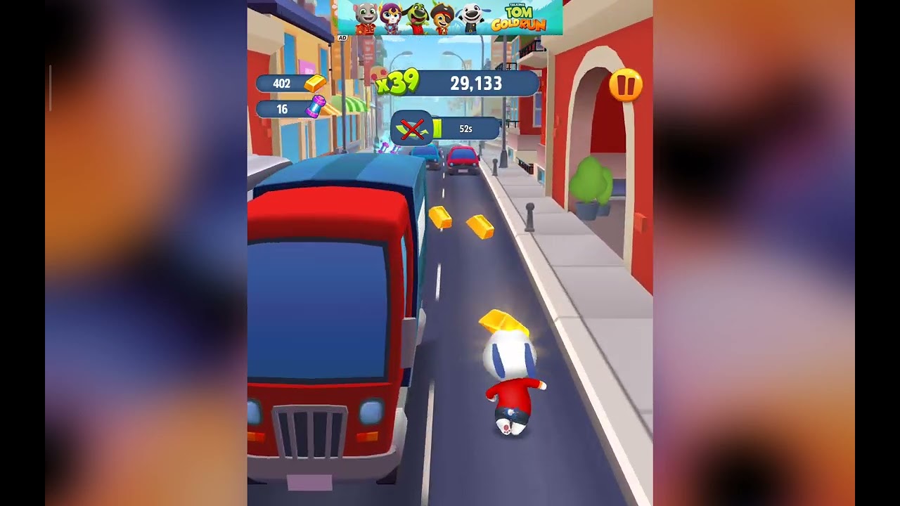 Playing tom gold run