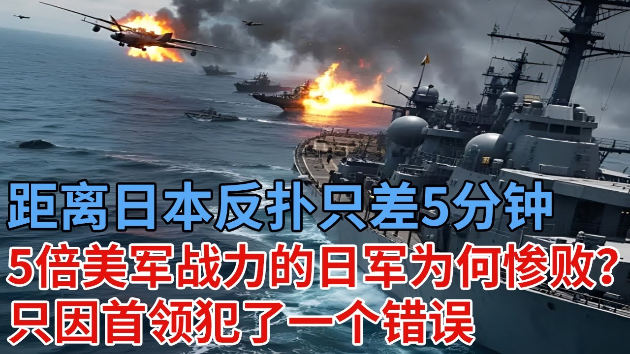 距离日本反扑只差5分钟，5倍美军战力的日军为何还会惨败？只因首领犯了一个错误