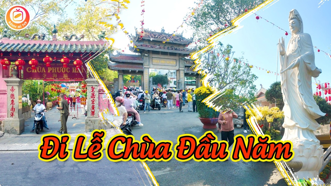 MỒNG SÁU TẾT LỄ CHÙA NGỌC HOÀNG, CHÙA VĨNH NGHIÊM- HOA KHOE SẮC, NGƯỜI VUI NHƯ TRẨY HỘI!Saigon'sBest
