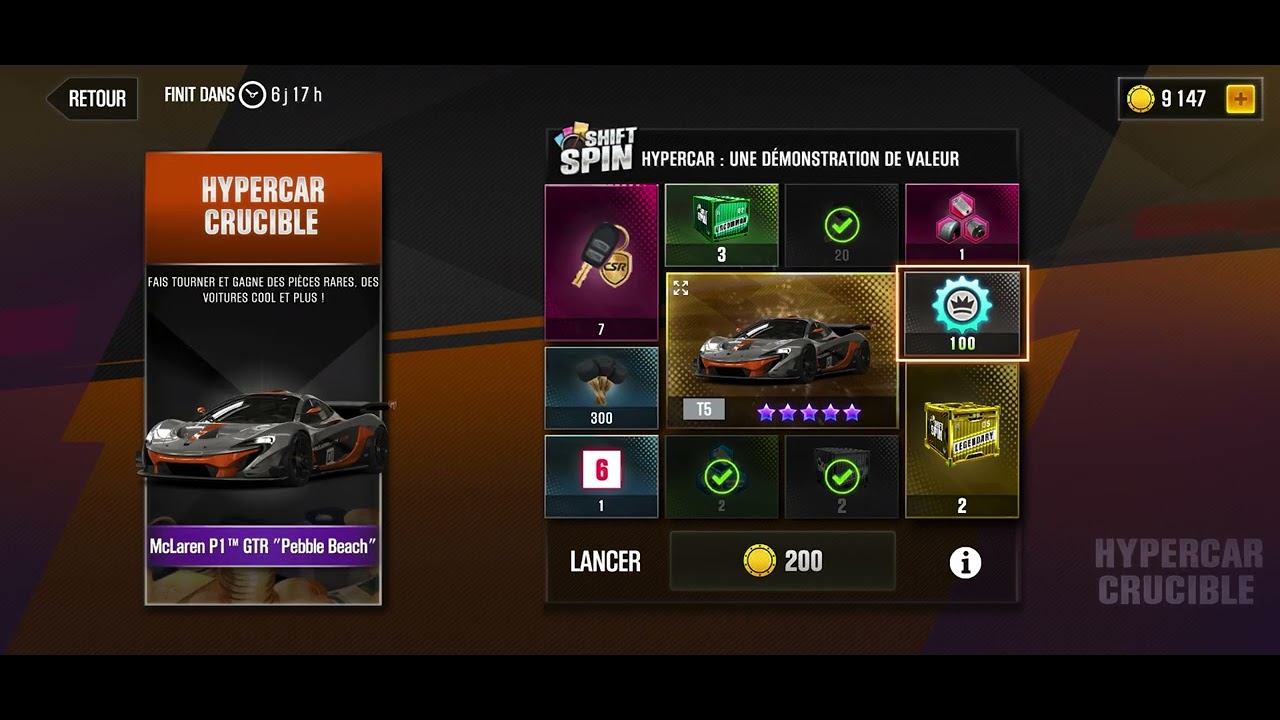 Spending 8,000 golds to get my third P1 GTR