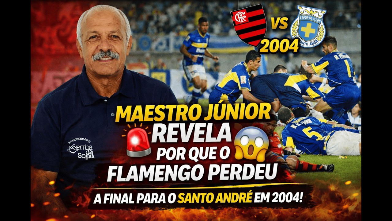 🚨⚽ A VERDADE SOBRE 2004! Júnior explica o que deu errado no Flamengo!