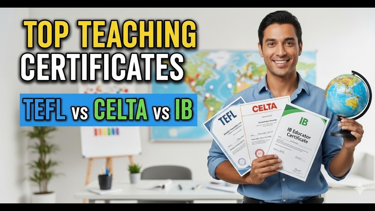 Best Teaching Certificates for Beginners (TEFL, CELTA, IB Explained)