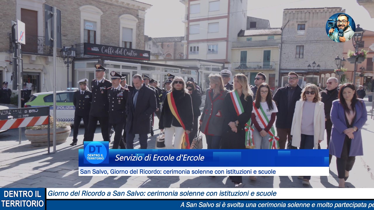 San Salvo ricorda le Foibe: cerimonia solenne con autorità civili, militari e scuole