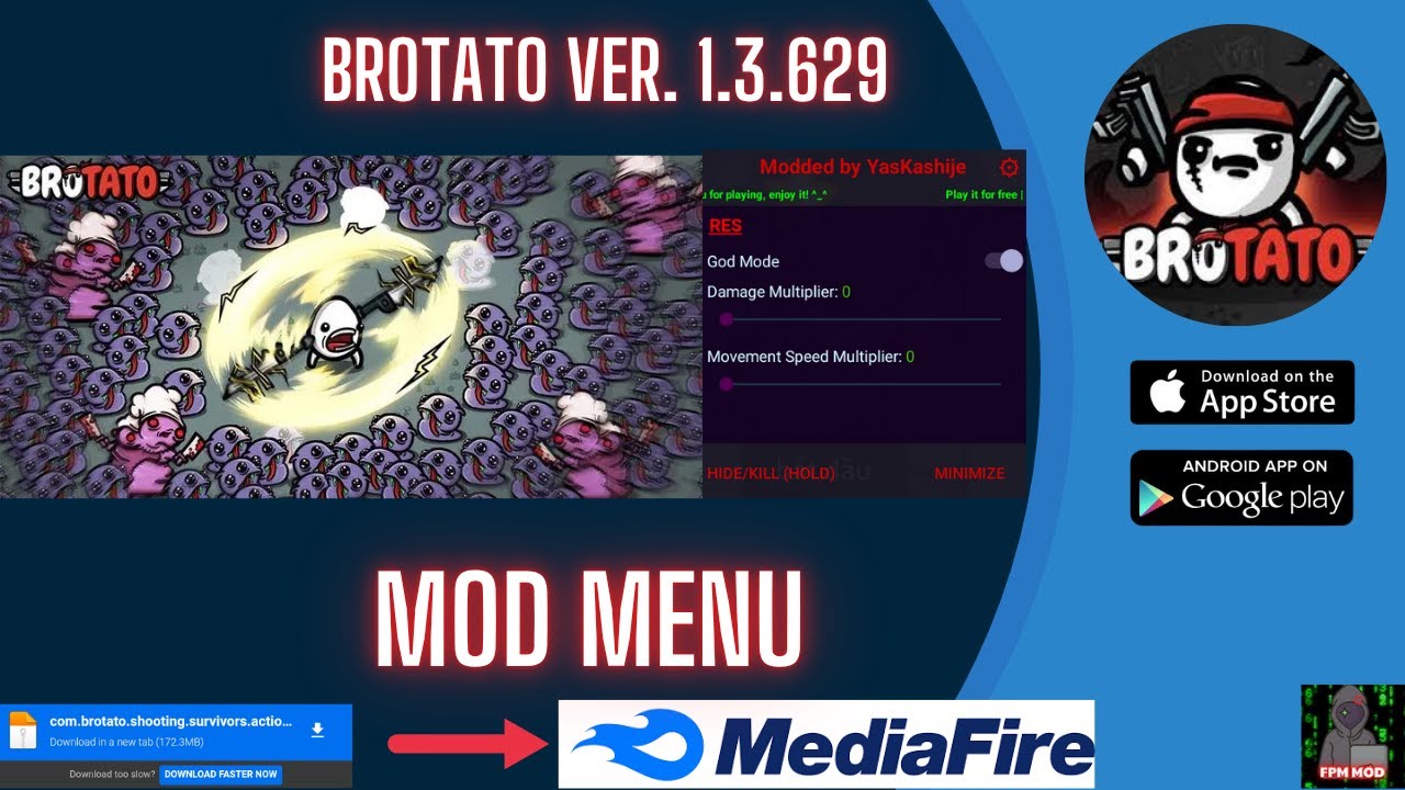 HƯỚNG DẪN HACK / MOD GAME: BROTATO V. 1.3.629 (MOD MENU ) #hackmodgame #brotato