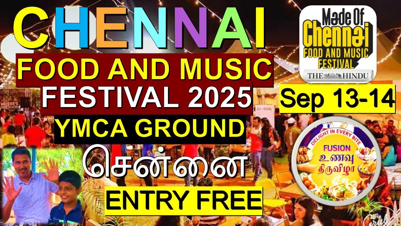 சென்னையில் தொடங்கியது | உணவு திருவிழா | Food Festival in Chennai 2025 | YMCA Ground | Happy Journey