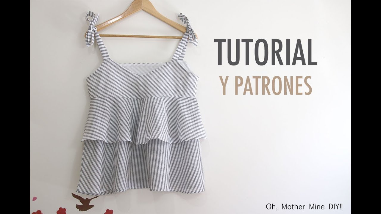 Costura: Blusa con volantes para mujer (patrones gratis)