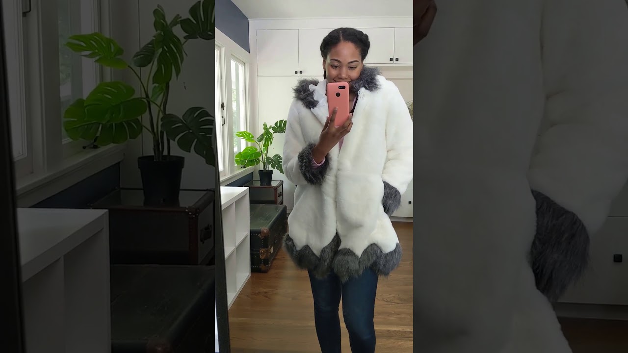 I Bought A White Fur Poncho From Wish!!! | Wish Tiktok Reviews