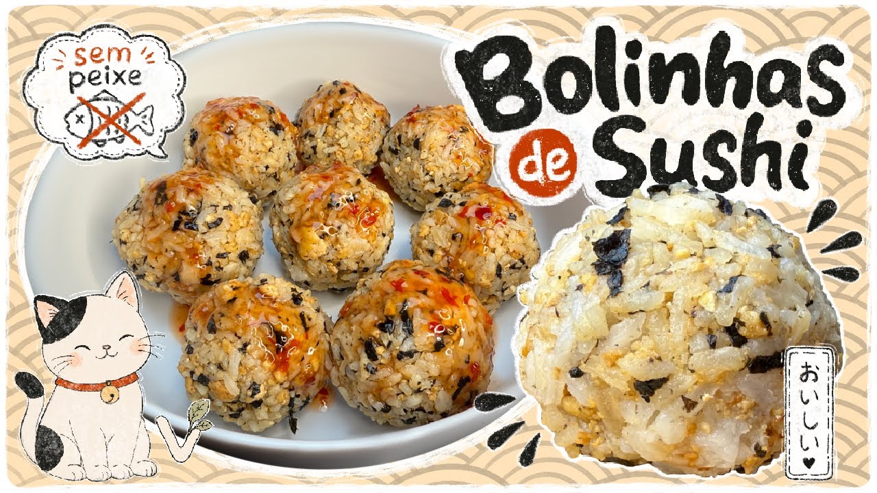 Essas bolinhas de Sushi não levam peixe e são VICIANTES | Caos na Cozinha!