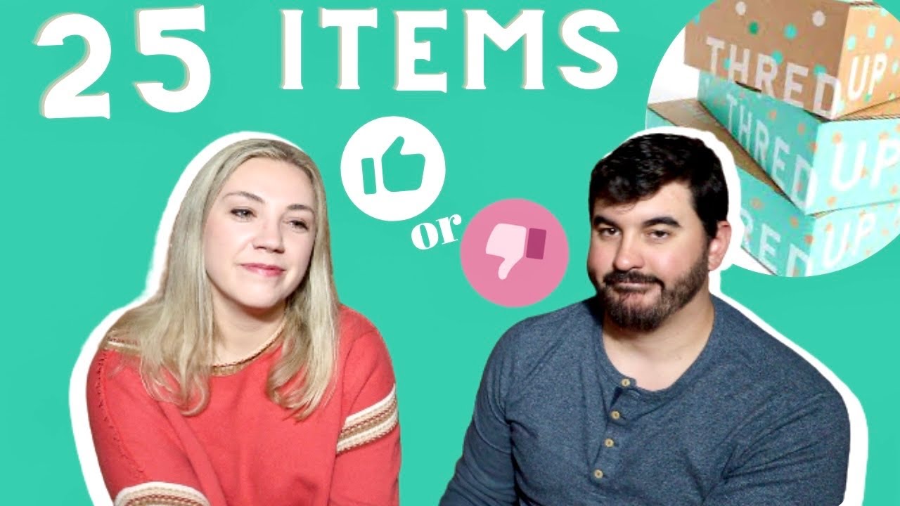ThredUp 25 Mixed Item Rescue Box! *a chaotic unboxing with my husband*