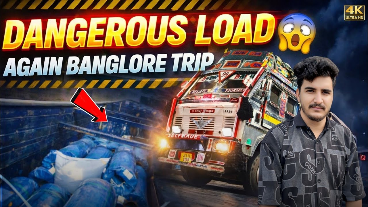First Time Aisa Load Kiya Dangerous Load |  Phir Se Hoga Bengaluru Trip ✅| Long Trip  | Driver Life