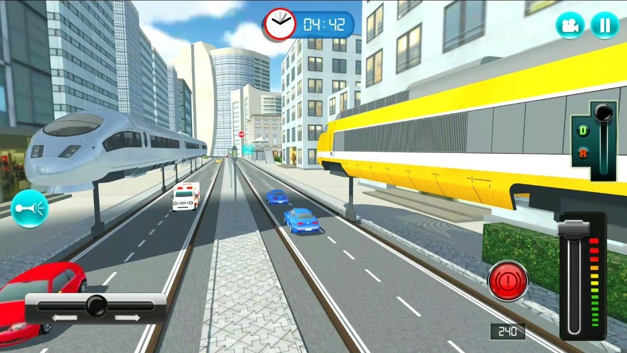Gyroscope Modern Train Drive Simulator - Future Train Transport Game - Android Gameplay #2