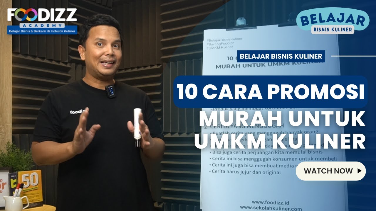 10 Cara Promosi yang Murah untuk UMKM KULINER! | Belajar Bisnis Kuliner