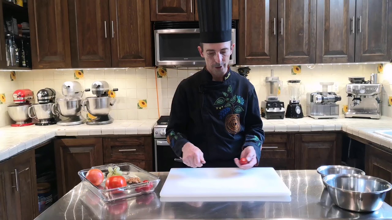 How to blanch and after peel Tomatoes, Grapes and Almonds Chef David Jahnke