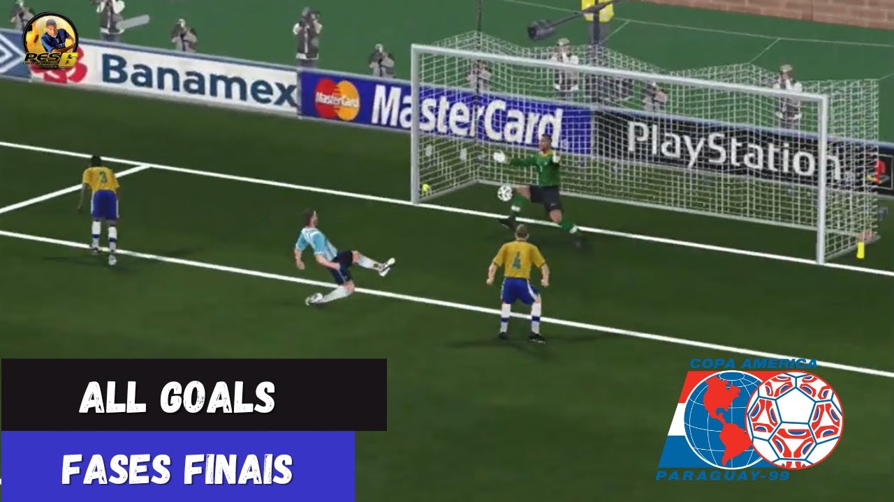 ALL GOALS da Copa América 1999 | Fases Finais no PES 6 (60 FPS)