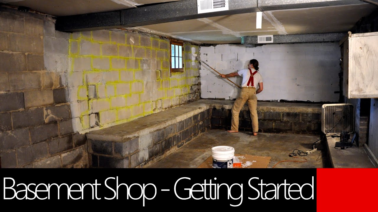 Basement Workshop - Getting started Cleaning and Painting - Creative Paridise!