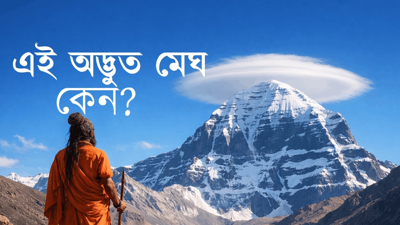কৈলাশের মাথায় বারবার তৈরি হয় মেঘের মুকুট. কোন গোপন শক্তির ইঙ্গিত? #MountKailash #KailashMystery
