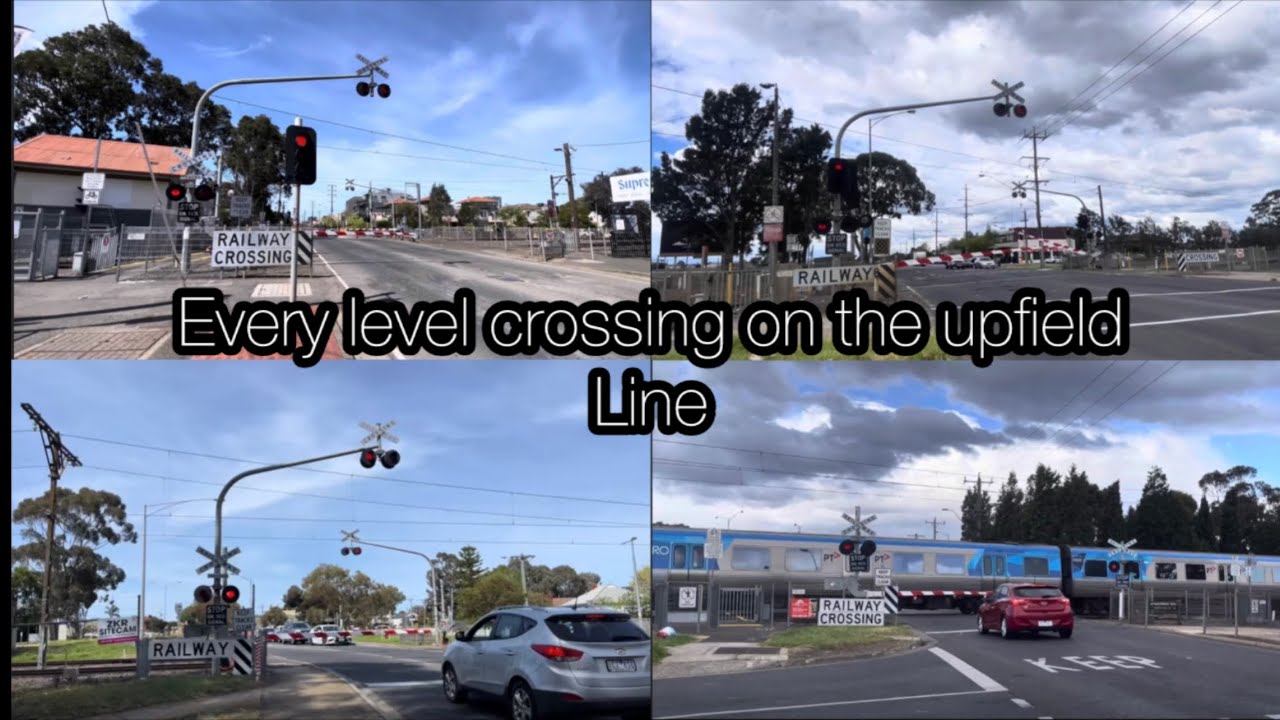 Every Level Crossing on the Upfield line