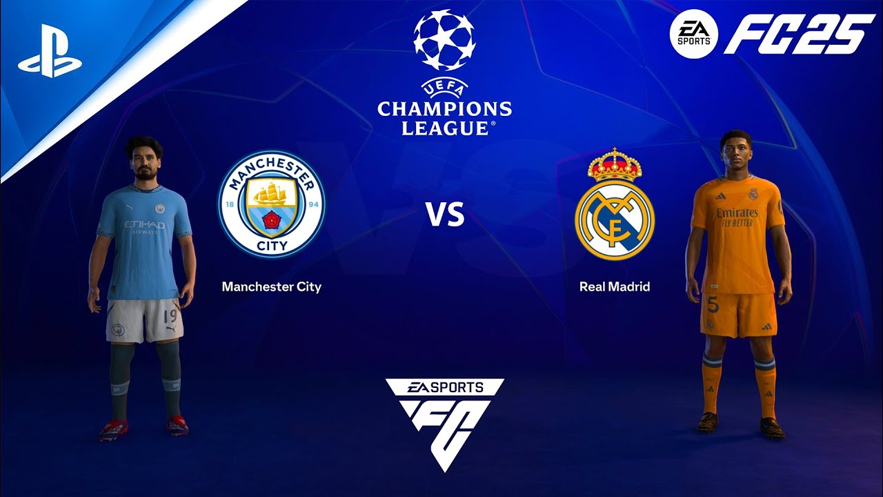 FC 25 PS4 - Man City vs Real Madrid | UEFA Champions League 24/25