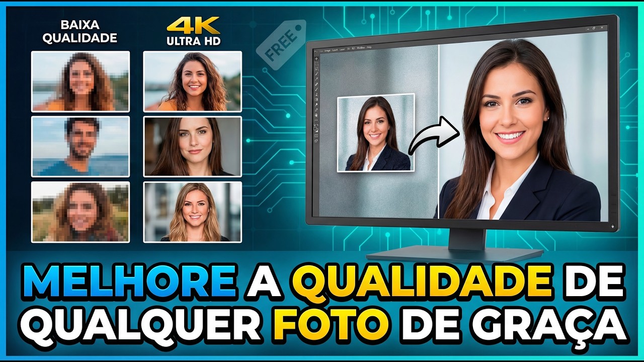 UPSCALE DE IMAGEM - TRANSFORME SUAS FOTOS RUINS DE BAIXA QUALIDADE EM ALTA QUALIDADE - EM ATÉ 4K