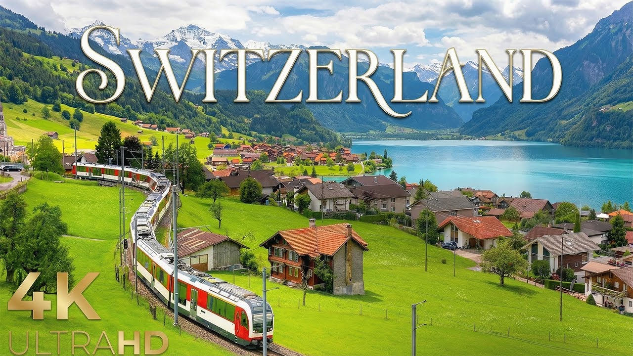 SWITZERLAND • 4K Relaxation Film: Relaxing Music - Nature 4k Video Ultra HD