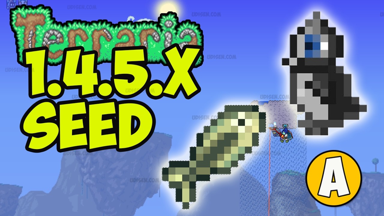 Terraria: как быстро получить детеныша пингвина и рыбу (новый сид для версии 1.4.5.6) (без раскоп...