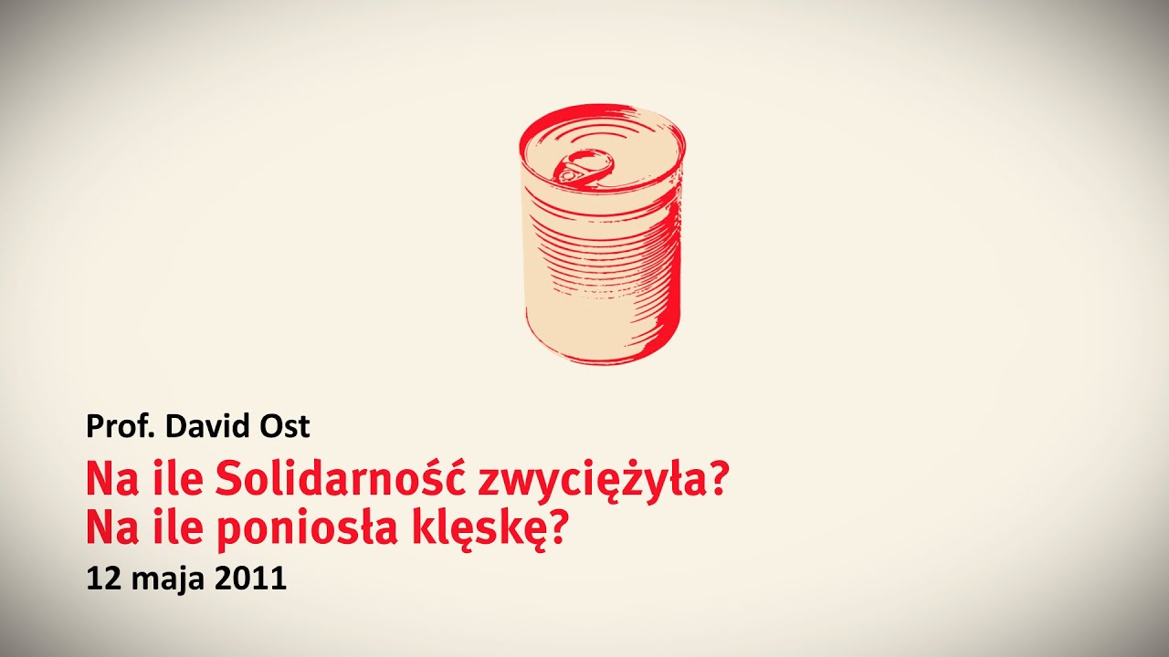 ECS i UG zapraszają: Gdańskie Wykłady Solidarności – Wykład 3 David Ost