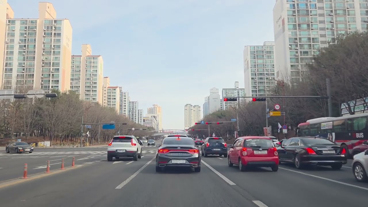 경부고속도로 수원 영통대로 - 판교 | 테슬라 모델 Y 주행영상 4K60P
