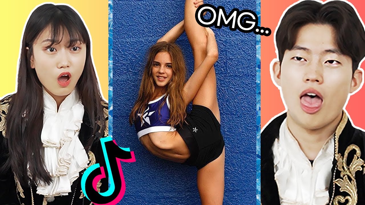 Korean Cheerleaders React To Gymnastics And Cheerleading TikTok!