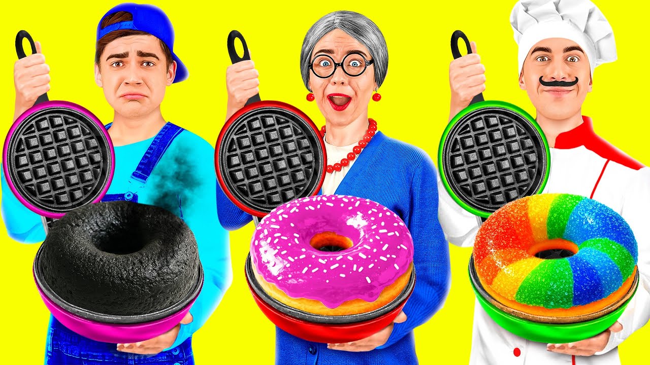 Кулинарный Челлендж: Уэнсдей Против Бабушки | Фантастические Лайфхаки с Едой от Fun Challenge