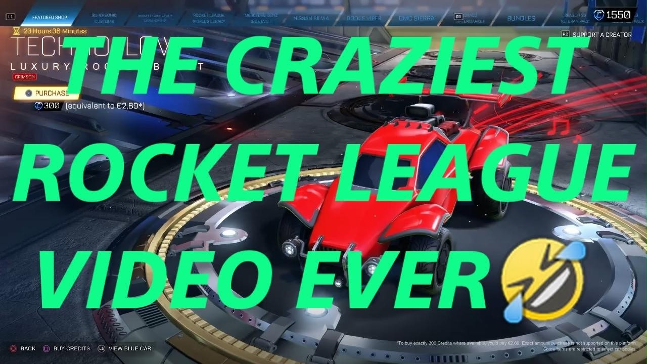 This is The craziest Rocket League video ever 😂😂