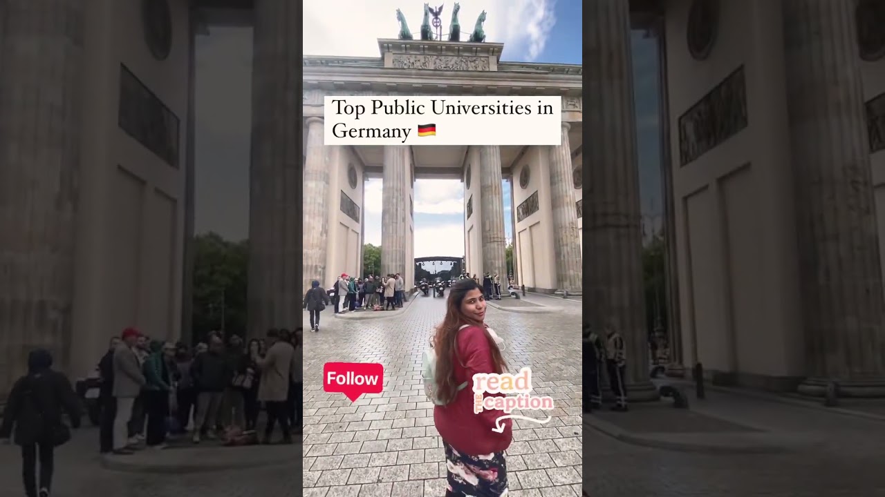Top public universities in Germany 🇩🇪