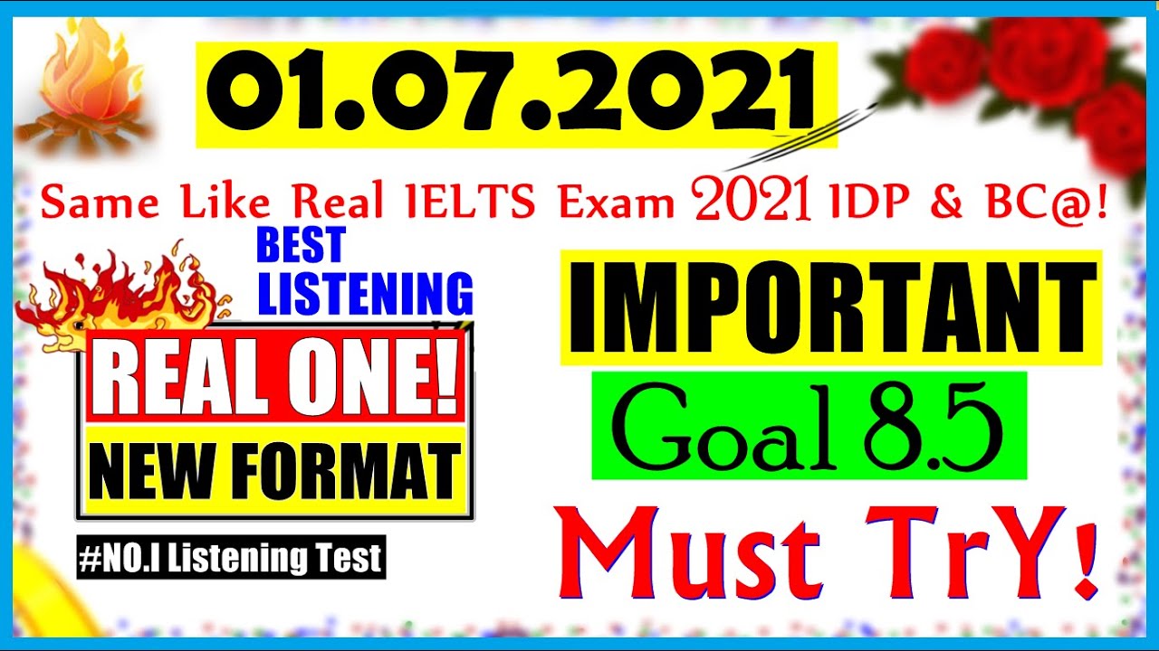 IELTS LISTENING PRACTICE TEST 2021 WITH ANSWERS | 01.07.2021