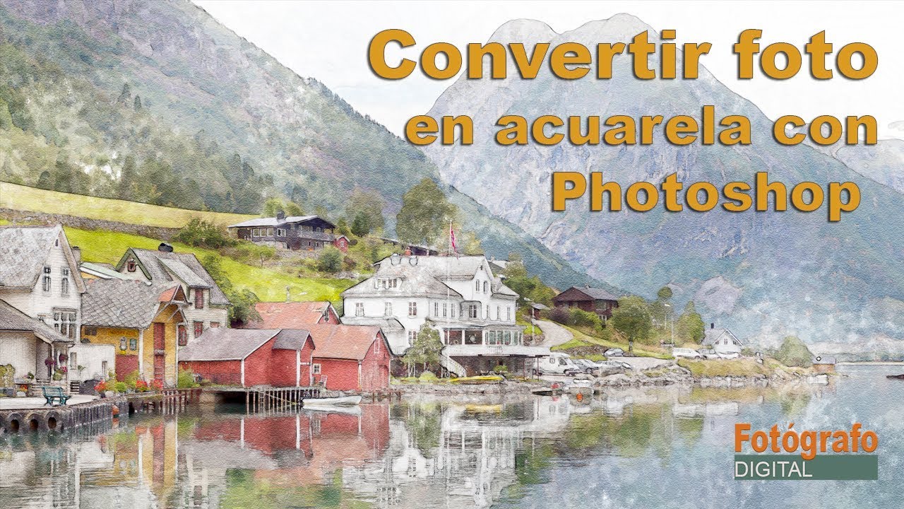 El mejor efecto acuarela en Photoshop. Convierte tu foto en pintura. Tutorial en español