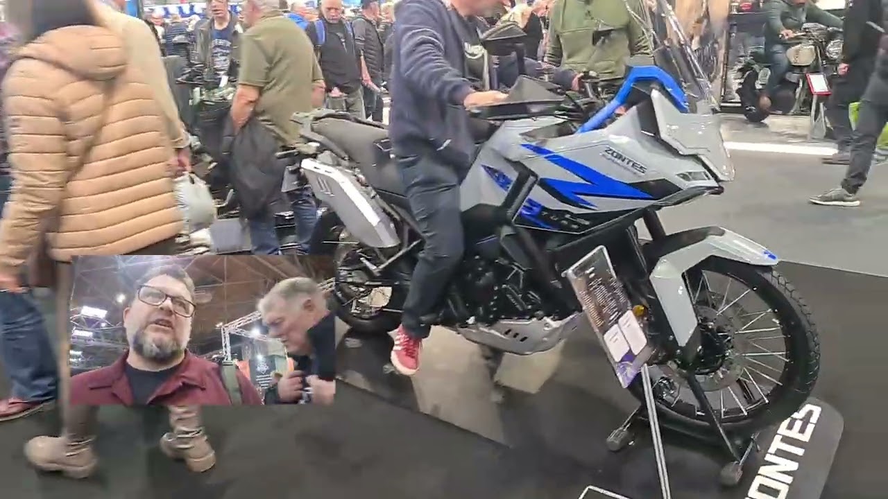 Первый взгляд на Zontes 703T 2026 года на выставке Motorcycle Live 2025 с плавником от Lincoln Bikes