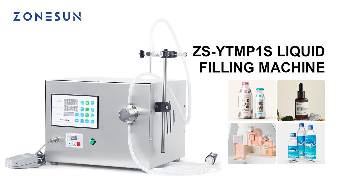 Single Nozzle Magnetic Pump Liquid Filling Machine