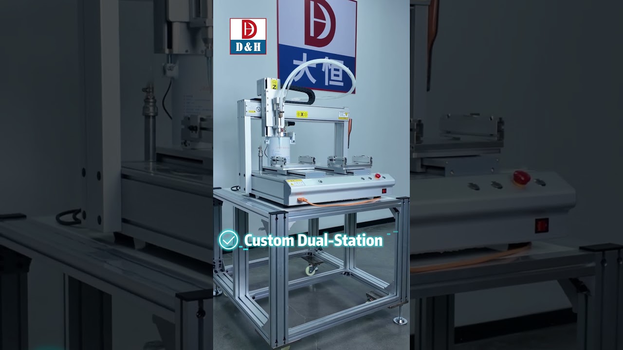 3 Axis #automatic  Glue Dispenser Dual-Station Gluing Machine Desktop Custom #gluingmachine
