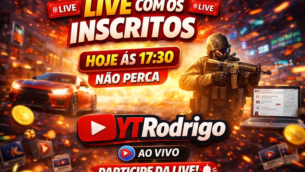 Jogando com os INSCRITOS ao vivo