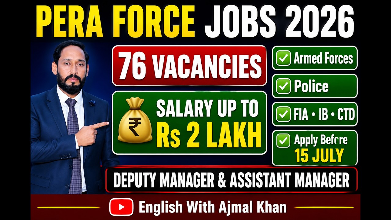 Latest PERA Force Jobs 2026 | Deputy Manager & Assistant Manager | Salary Eligibility Complete Guide