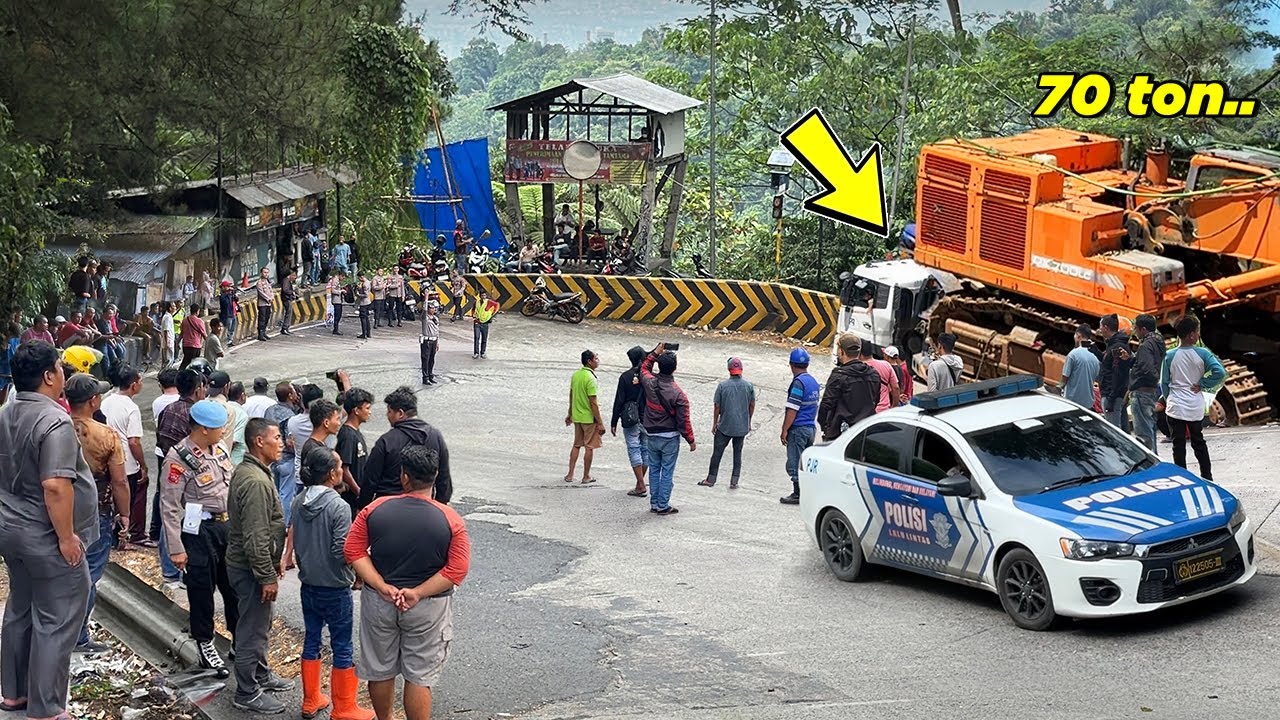 SEJARAH BARU HARI INI !!! Sopir Jakarta Bikin Gempar Sitinjau Lauik Bawa Truk Muatan Alat 70 Ton