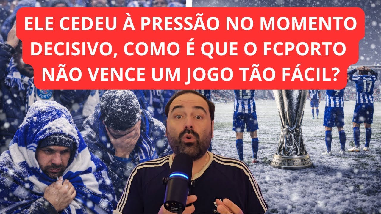 FCPORTO EMPATA NA LIGA EUROPA PORQUE NÃO AGUENTOU A PRESSÃO