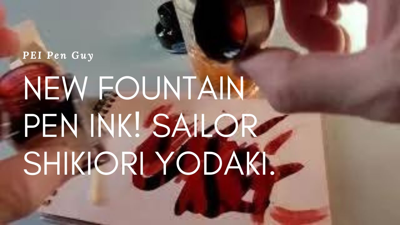 Sailor Shikiori Yodaki fountain pen ink.