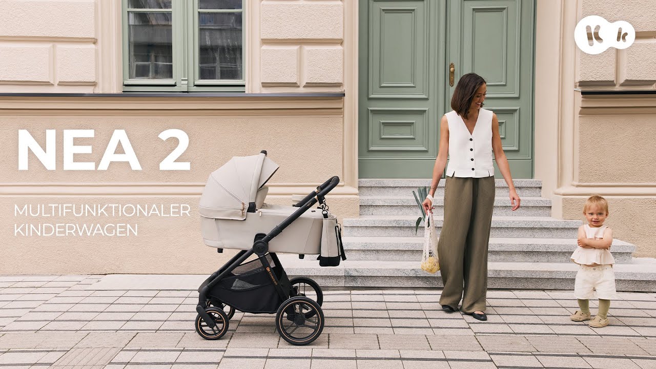 Kinderkraft NEA 2 &ndash; Kombikinderwagen 2-in-1 mit Babywanne und Sitz