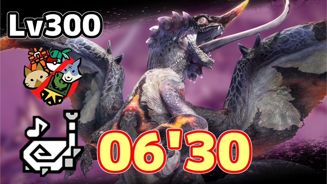 傀異克服オオナズチLv300 狩猟笛 06'30
