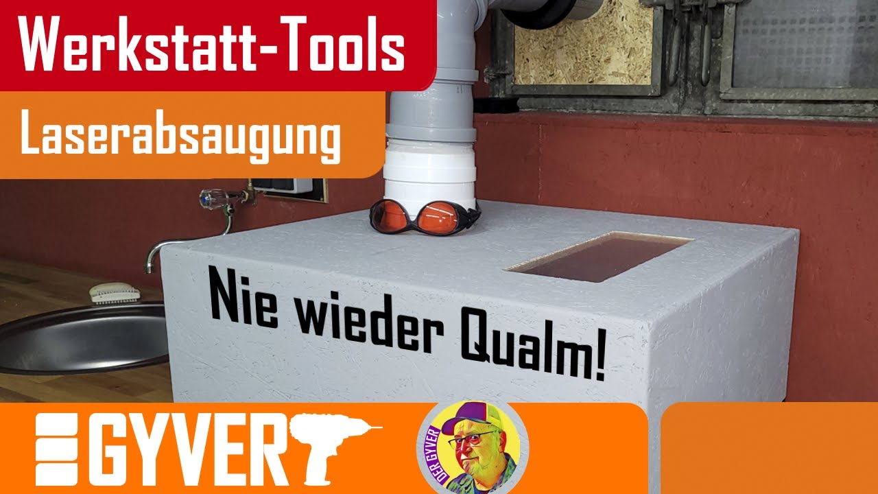 Absaugung für einen Laser