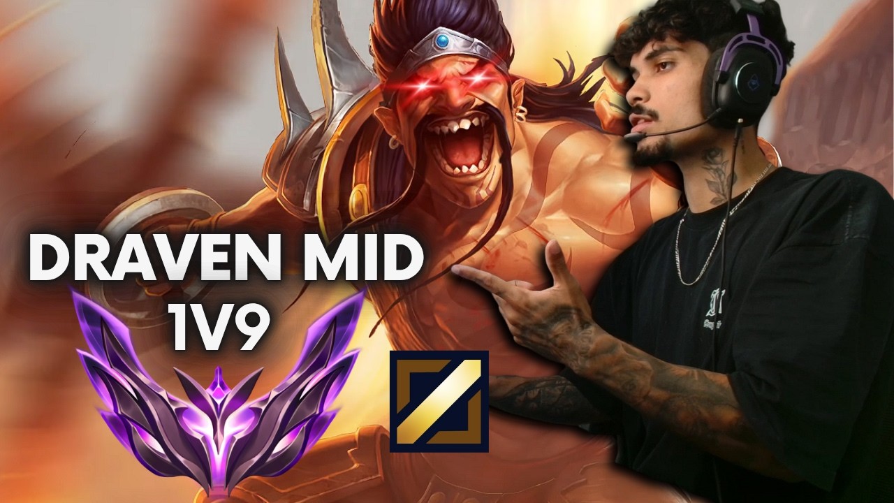 DRAVEN MID DOUBLE BICEPS 💀🔥 NOW GRANDMASTER IS COMING! #leagueoflegends #leagueoflegendsbrasil #d...