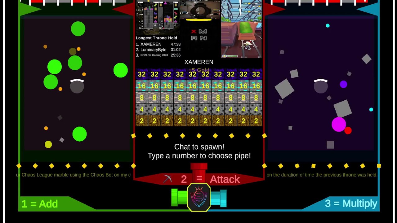 Chaos League Live - An Interactive Chat Game