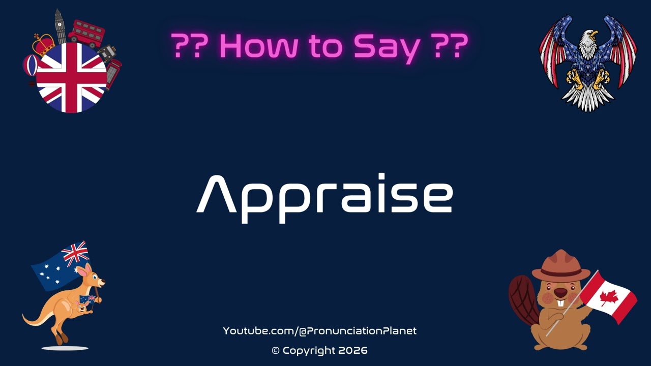 📝 💰 How to Pronounce Appraise? (CORRECTLY) | Pronunciation Planet