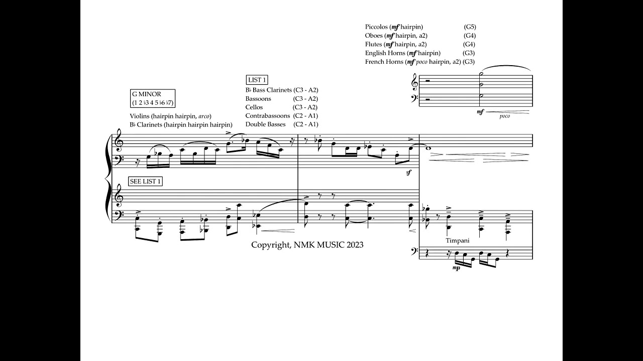 OUT TO SEA and THE SHARK CAGE FUGUE From JAWS Score Reduction and Analysis